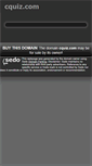 Mobile Screenshot of cquiz.com